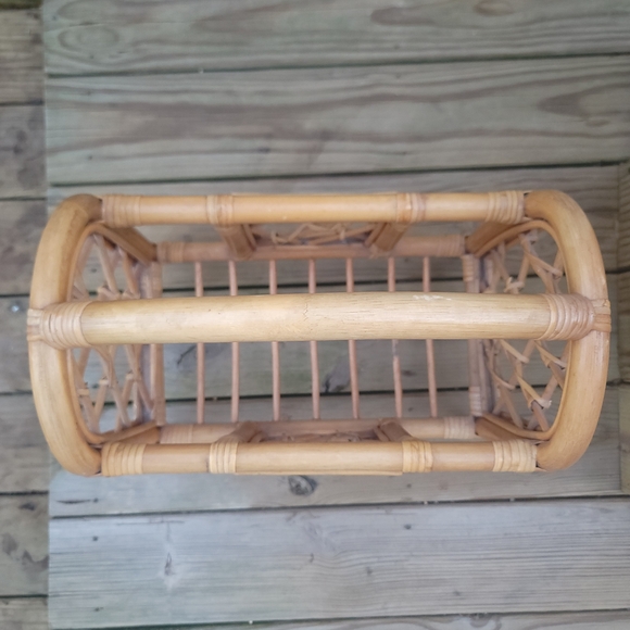 Vintage Rattan Cane Rack Stand - Picture 4 of 5